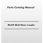 Volvo Mc110 Skid Steer Loader Parts Catalog Manual