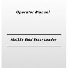 Volvo Mc135c Skid Steer Loader Operator Manual