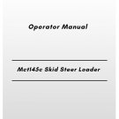 Volvo Mct145c Skid Steer Loader Operator Manual