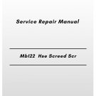 Volvo Mb122 Hse Screed Scr Service Repair Manual