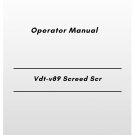 Volvo Vdt-v89 Screed Scr Operator Manual