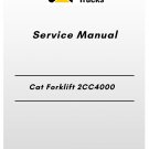 Cat Forklift 2CC4000 Service Manual