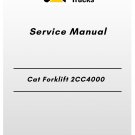 Cat Forklift 2CC4000 Service Manual