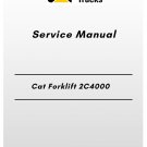 Cat Forklift 2c4000 Service Manual