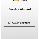 CAT FORKLIFT 2CC4000 SERVICE MANUAL
