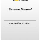 Cat Forklift 2C3500 Service Manual