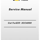 Cat Forklift 2CC4000 Service Manual