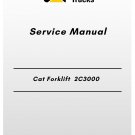 Cat Forklift 2C3000 Service Manual