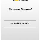 Cat Forklift 2P5000 Service Manual