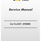Cat Forklift GP18NM Service Manual
