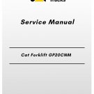 Cat Forklift GP20CNM Service Manual