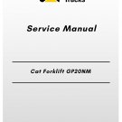 Cat Forklift GP20NM Service Manual