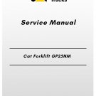 Cat Forklift GP25NM Service Manual