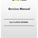 Cat Forklift GP15NM Service Manual