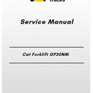 Cat Forklift GP30NM Service Manual