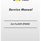Cat Forklift 2P3500 Service Manual
