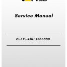 Cat Forklift 2PD6000 Service Manual