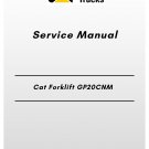 Cat Forklift GP20CNM Service Manual
