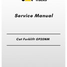 Cat Forklift GP20NM Service Manual