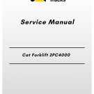Cat Forklift 2PC4000 Service Manual