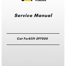 Cat Forklift 2P7000 Service Manual