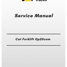 Cat Forklift Gp20cnm Service Manual
