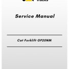 Cat Forklift GP20NM Service Manual