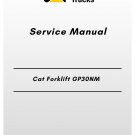 Cat Forklift GP30NM Service Manual
