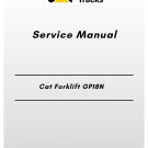 Cat Forklift GP18N Service Manual