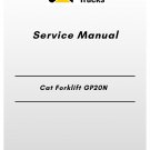 Cat Forklift GP20N Service Manual