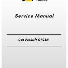 Cat Forklift GP28N Service Manual