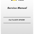 Cat Forklift GP40N1 Service Manual