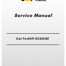 Cat Forklift EC25LN2 Service Manual
