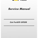 Cat Forklift GP25S  Service Manual