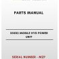PARTS MANUAL - (CAT) CATERPILLAR 330D2 MOBILE HYD POWER UNIT - S/N MZP