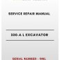 SERVICE REPAIR MANUAL - (CAT) CATERPILLAR 330-A L EXCAVATOR - S/N 9ML