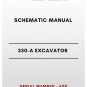 SCHEMATIC MANUAL - (CAT) CATERPILLAR 330-A EXCAVATOR - S/N 6ZK