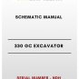 SCHEMATIC MANUAL - (CAT) CATERPILLAR 330 GC EXCAVATOR - S/N NDH