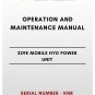 OPERATION AND MAINTENANCE MANUAL - (CAT) CATERPILLAR 329E MOBILE HYD POWER UNIT - S/N KNR
