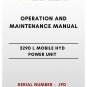 OPERATION AND MAINTENANCE MANUAL - (CAT) CATERPILLAR 329D L MOBILE HYD POWER UNIT - S/N J9D