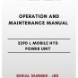 OPERATION AND MAINTENANCE MANUAL - (CAT) CATERPILLAR 329D L MOBILE HYD POWER UNIT - S/N J8D