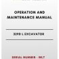 OPERATION AND MAINTENANCE MANUAL - (CAT) CATERPILLAR 329D L EXCAVATOR - S/N WLT