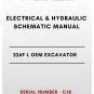 ELECTRICAL & HYDRAULIC SCHEMATIC MANUAL - (CAT) CATERPILLAR 326F L OEM EXCAVATOR - S/N CJ8