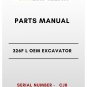 PARTS MANUAL - (CAT) CATERPILLAR 326F L OEM EXCAVATOR - S/N CJ8
