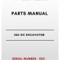 PARTS MANUAL - (CAT) CATERPILLAR 326 GC EXCAVATOR - S/N EEC - PDF File