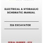 ELECTRICAL & HYDRAULIC SCHEMATIC MANUAL - (CAT) CATERPILLAR 326 EXCAVATOR - S/N KCK