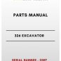 PARTS MANUAL - (CAT) CATERPILLAR 326 EXCAVATOR - S/N GWP - PDF File