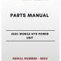 PARTS MANUAL - (CAT) CATERPILLAR 325C MOBILE HYD POWER UNIT - S/N MSG