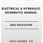 ELECTRICAL & HYDRAULIC SCHEMATIC MANUAL - (CAT) CATERPILLAR 325C EXCAVATOR - S/N DTF
