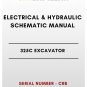ELECTRICAL & HYDRAULIC SCHEMATIC MANUAL - (CAT) CATERPILLAR 325C EXCAVATOR - S/N CRB